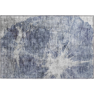 Piper Looms Mayfield Abstract AMF719 Navy Machine Washable Area Rug Scatter Main Image