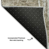 Piper Looms Mayfield Abstract AMF719 Taupe Machine Washable Area Rug Backing Image
