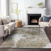 Piper Looms Mayfield Abstract AMF719 Taupe Machine Washable Area Rug Lifestyle Image Feature