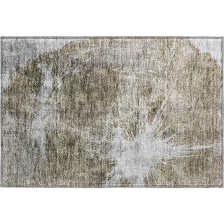 Piper Looms Mayfield Abstract AMF719 Taupe Machine Washable Area Rug Scatter Main Image