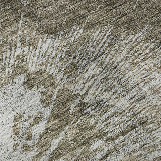 Piper Looms Mayfield Abstract AMF719 Taupe Machine Washable Area Rug Swatch Image