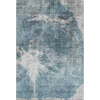 Piper Looms Mayfield Abstract AMF719 Teal Machine Washable Area Rug main image