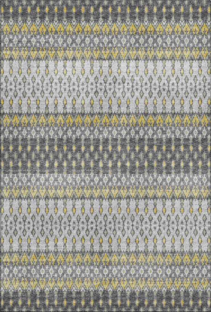 Piper Looms Mayfield Tribal Diamond AMF72 Gray Machine Washable Area Rug main image