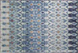 Piper Looms Mayfield Tribal Diamond AMF72 Seaglass Machine Washable Area Rug Scatter Main Image