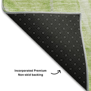 Piper Looms Mayfield Waves AMF720 Aloe Machine Washable Area Rug Backing Image