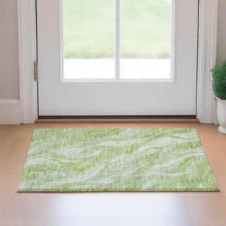Piper Looms Mayfield Waves AMF720 Aloe Machine Washable Area Rug Scatter Lifestyle Image Feature