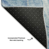 Piper Looms Mayfield Waves AMF720 Blue Machine Washable Area Rug Backing Image