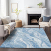 Piper Looms Mayfield Waves AMF720 Blue Machine Washable Area Rug Lifestyle Image Feature