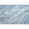 Piper Looms Mayfield Waves AMF720 Blue Machine Washable Area Rug Scatter Main Image
