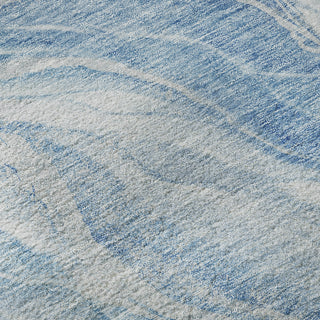Piper Looms Mayfield Waves AMF720 Blue Machine Washable Area Rug Swatch Image