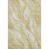 Piper Looms Mayfield Waves AMF720 Gold Machine Washable Area Rug main image