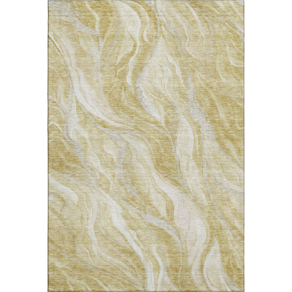 Piper Looms Mayfield Waves AMF720 Gold Machine Washable Area Rug main image