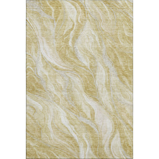 Piper Looms Mayfield Waves AMF720 Gold Machine Washable Area Rug main image
