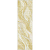 Piper Looms Mayfield Waves AMF720 Gold Machine Washable Area Rug Runner Main Image