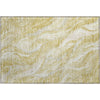 Piper Looms Mayfield Waves AMF720 Gold Machine Washable Area Rug Scatter Main Image