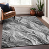 Piper Looms Mayfield Waves AMF720 Gray Machine Washable Area Rug Lifestyle Image Feature
