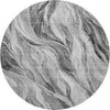 Piper Looms Mayfield Waves AMF720 Gray Machine Washable Area Rug Round Main Image