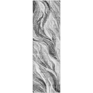 Piper Looms Mayfield Waves AMF720 Gray Machine Washable Area Rug Runner Main Image