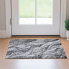 Piper Looms Mayfield Waves AMF720 Gray Machine Washable Area Rug Scatter Lifestyle Image Feature