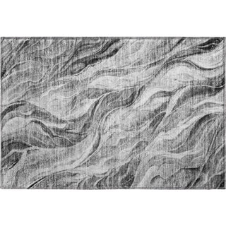Piper Looms Mayfield Waves AMF720 Gray Machine Washable Area Rug Scatter Main Image