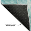 Piper Looms Mayfield Waves AMF720 Teal Machine Washable Area Rug Backing Image