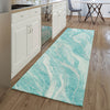 Piper Looms Mayfield Waves AMF720 Teal Machine Washable Area Rug Runner Lifestyle Image Feature