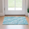 Piper Looms Mayfield Waves AMF720 Teal Machine Washable Area Rug Scatter Lifestyle Image Feature