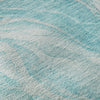 Piper Looms Mayfield Waves AMF720 Teal Machine Washable Area Rug Swatch Image