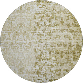 Piper Looms Mayfield Modern AMF721 Taupe Machine Washable Area Rug Round Main Image