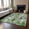 Piper Looms Mayfield Geometric AMF722 Aloe Machine Washable Area Rug Lifestyle Image Feature