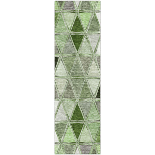 Piper Looms Mayfield Geometric AMF722 Aloe Machine Washable Area Rug Runner Main Image
