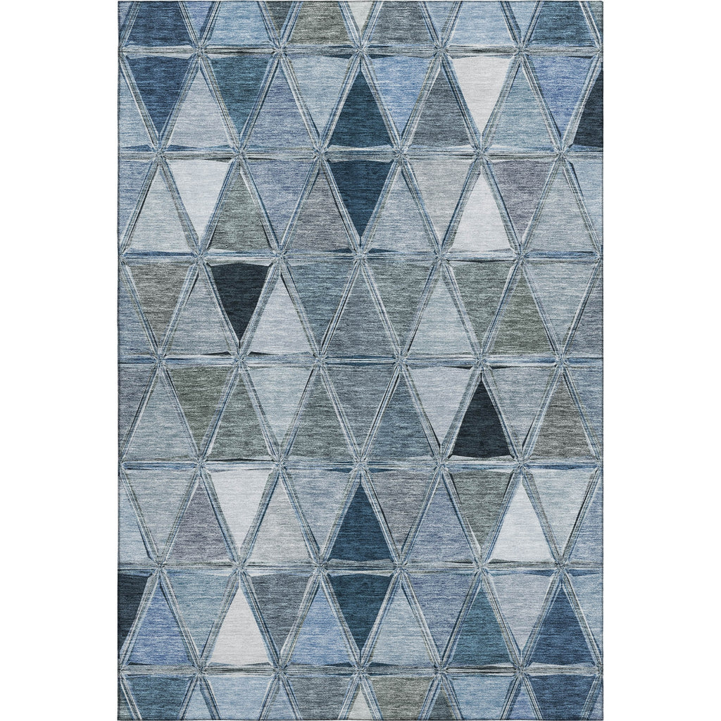 Piper Looms Mayfield Geometric AMF722 Blue Machine Washable Area Rug main image