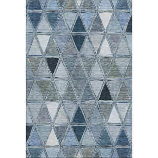 Piper Looms Mayfield Geometric AMF722 Blue Machine Washable Area Rug main image