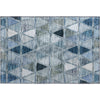 Piper Looms Mayfield Geometric AMF722 Blue Machine Washable Area Rug Scatter Main Image