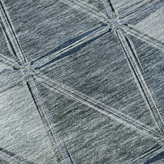 Piper Looms Mayfield Geometric AMF722 Blue Machine Washable Area Rug Swatch Image