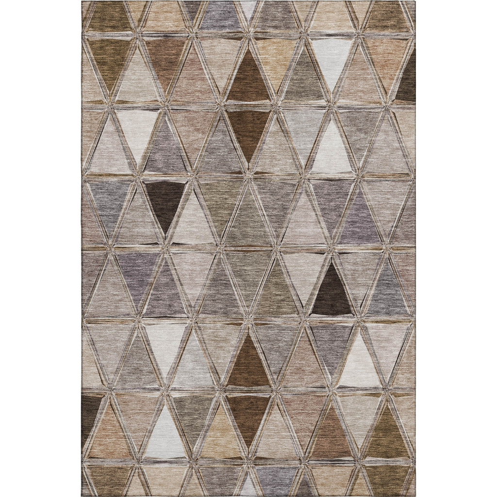 Piper Looms Mayfield Geometric AMF722 Brown Machine Washable Area Rug main image
