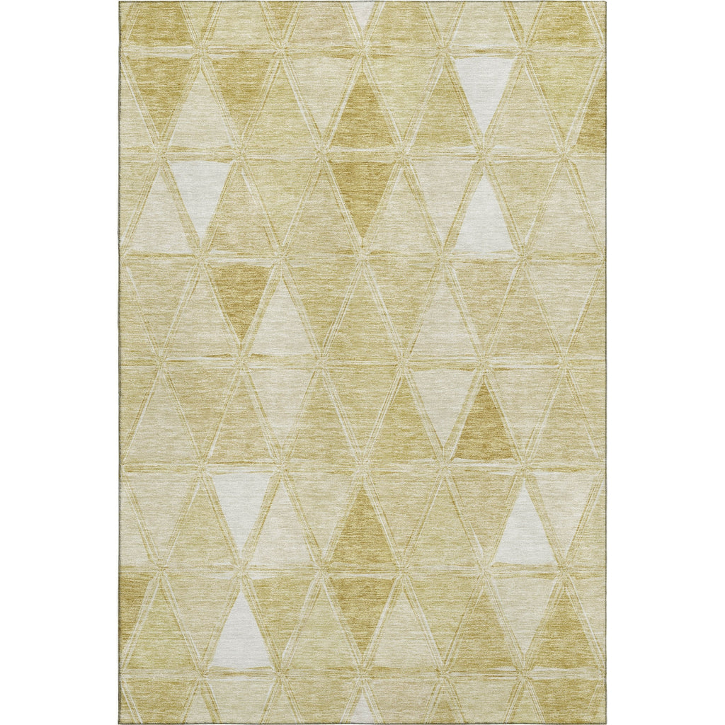 Piper Looms Mayfield Geometric AMF722 Gold Machine Washable Area Rug main image