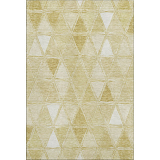 Piper Looms Mayfield Geometric AMF722 Gold Machine Washable Area Rug main image