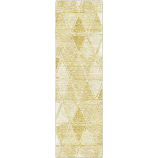 Piper Looms Mayfield Geometric AMF722 Gold Machine Washable Area Rug Runner Main Image