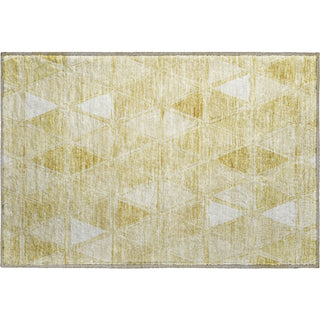 Piper Looms Mayfield Geometric AMF722 Gold Machine Washable Area Rug Scatter Main Image