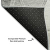 Piper Looms Mayfield Geometric AMF722 Gray Machine Washable Area Rug Backing Image