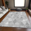 Piper Looms Mayfield Geometric AMF722 Gray Machine Washable Area Rug Lifestyle Image Feature