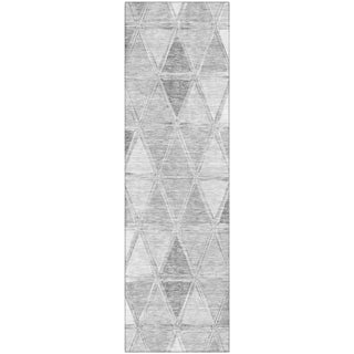 Piper Looms Mayfield Geometric AMF722 Gray Machine Washable Area Rug Runner Main Image