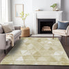 Piper Looms Mayfield Geometric AMF722 Khaki Machine Washable Area Rug Lifestyle Image Feature