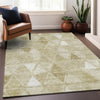 Piper Looms Mayfield Geometric AMF722 Khaki Machine Washable Area Rug Lifestyle Image Feature