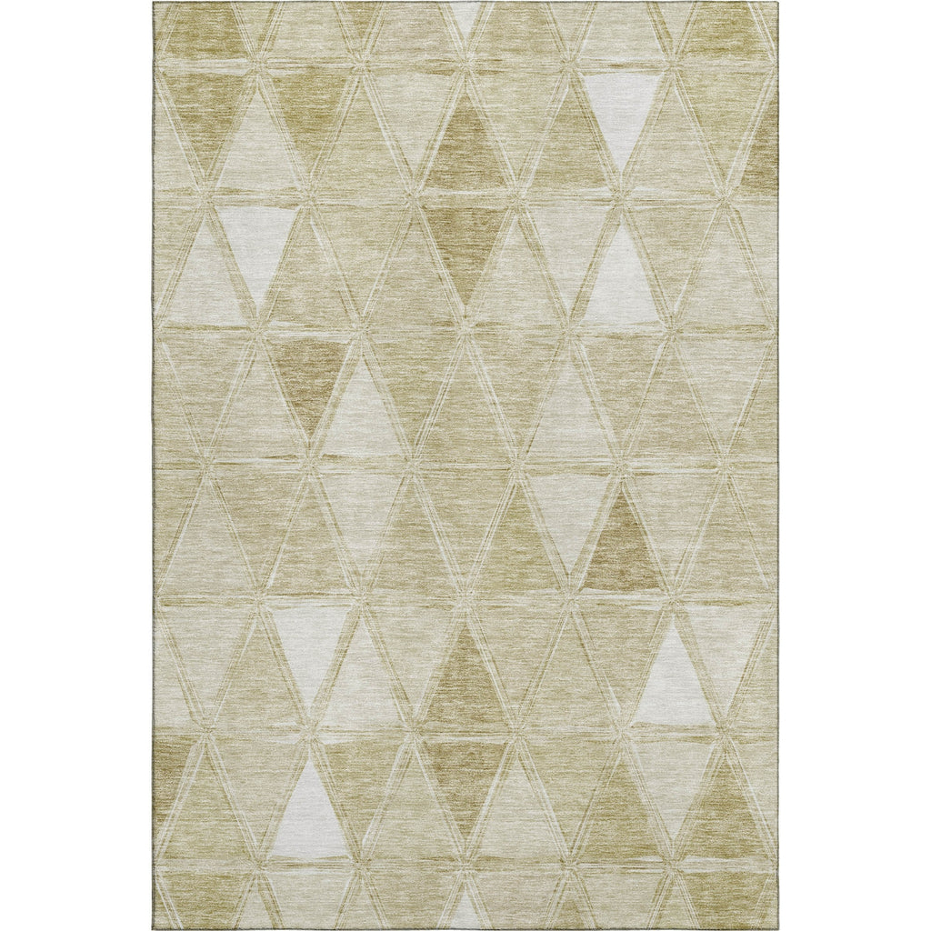 Piper Looms Mayfield Geometric AMF722 Khaki Machine Washable Area Rug main image