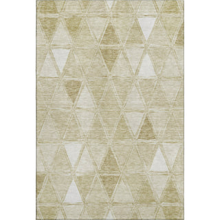 Piper Looms Mayfield Geometric AMF722 Khaki Machine Washable Area Rug main image