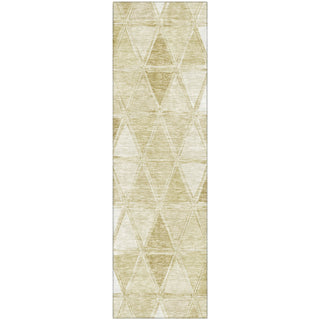 Piper Looms Mayfield Geometric AMF722 Khaki Machine Washable Area Rug Runner Main Image