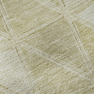 Piper Looms Mayfield Geometric AMF722 Khaki Machine Washable Area Rug Swatch Image