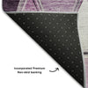 Piper Looms Mayfield Geometric AMF722 Merlot Machine Washable Area Rug Backing Image